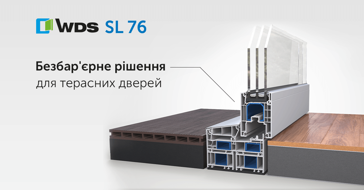 WDS SL 76: Теплі терасні двері без перешкод у зоні порогу